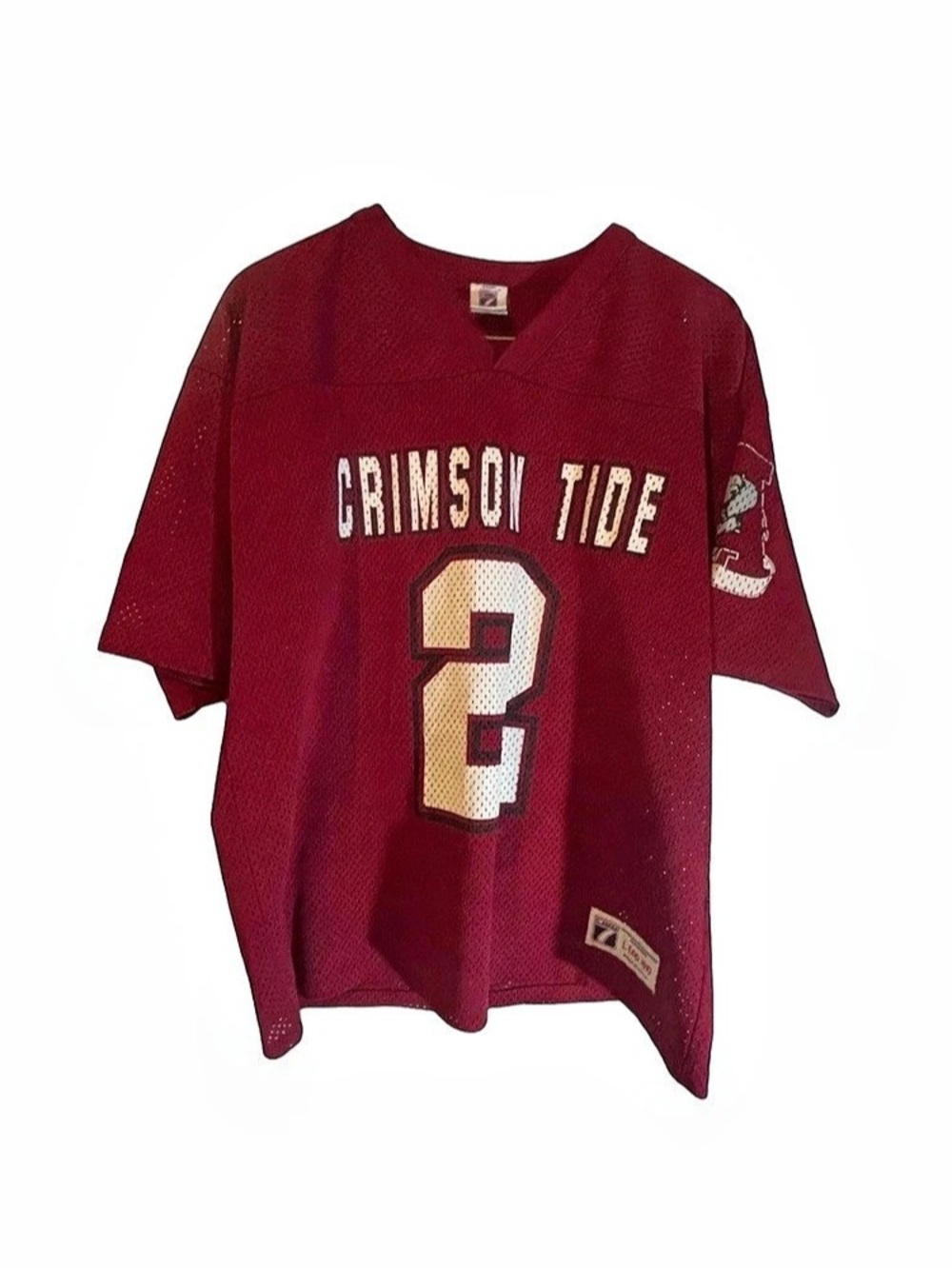 Logo 7 Crimson Tide #2 Men's Red Jersey Size Large